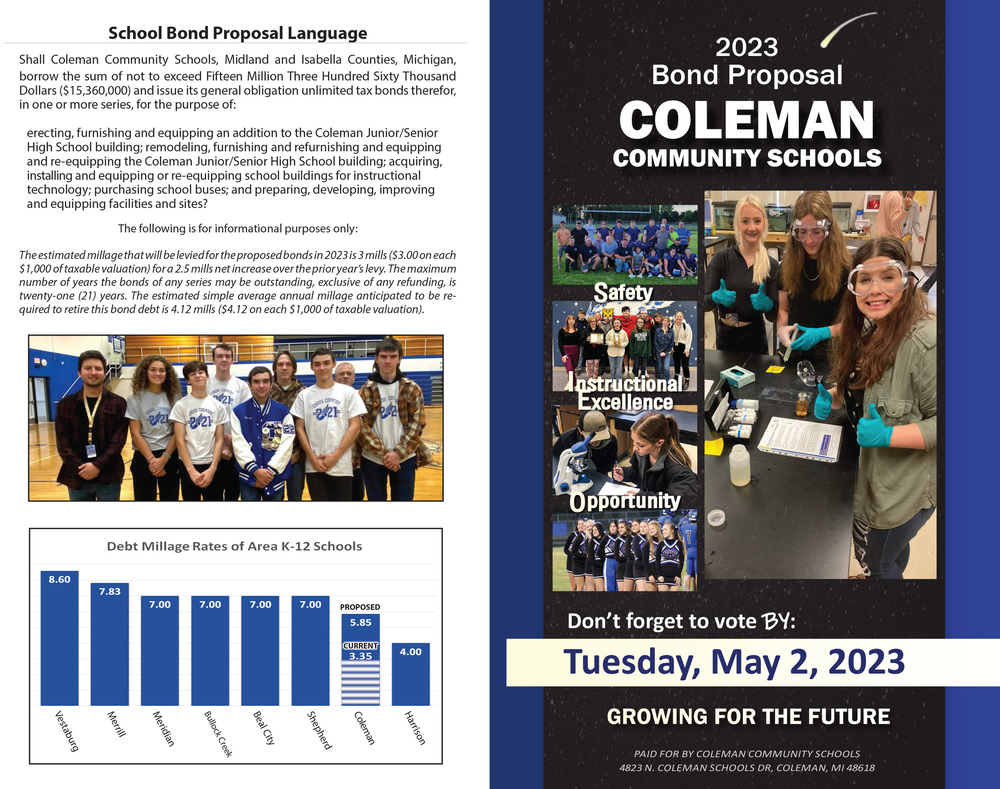 May 2023 Bond Proposal