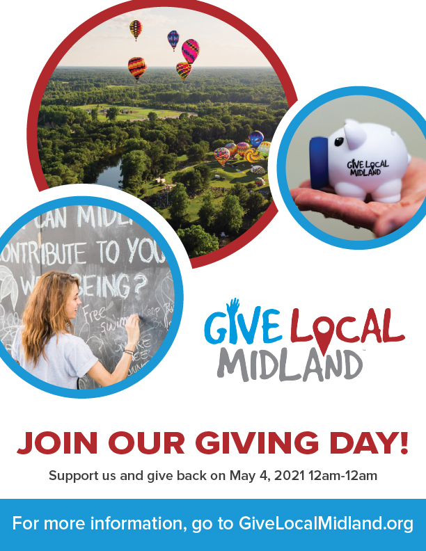 Give Local Midland Giving Day Flyer