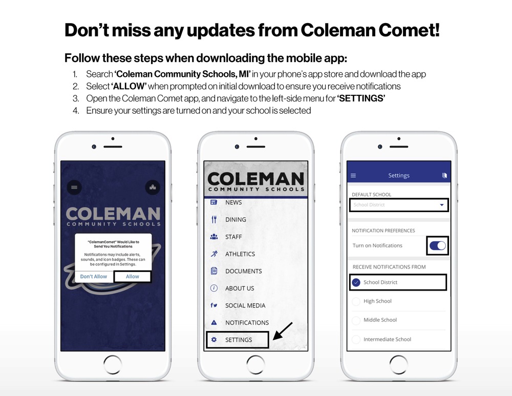 ColemanComet Mobile App