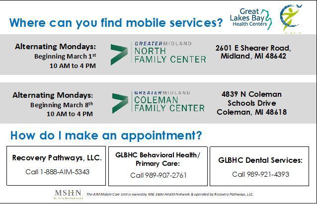 Mobile Health Services days & times