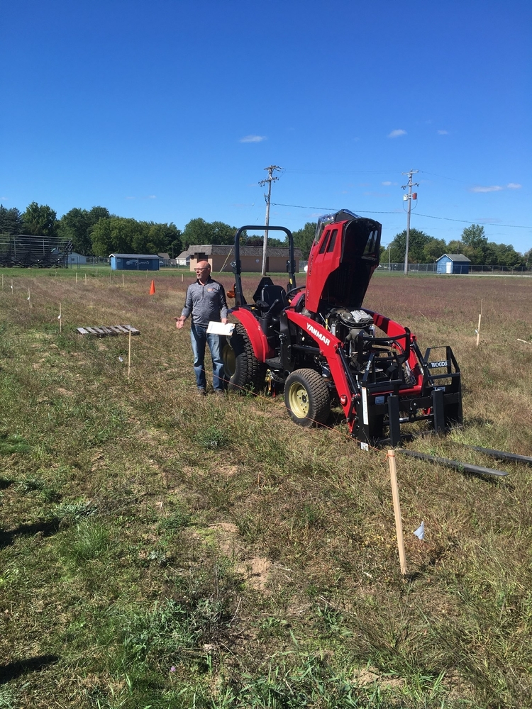 Gene of Gene's Tractor Sales presenting Ag tractor safety