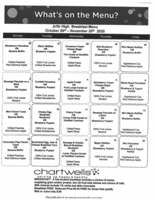 Jr./Sr. High Breakfast Menu Oct.-Nov. 2020
