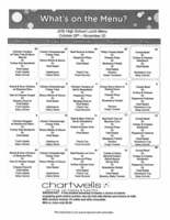 Jr./Sr. High Lunch Menu Oct. 26-Nov. 2020