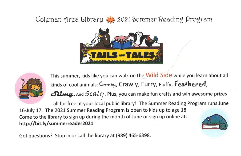 Library Summer Reading Program flyer